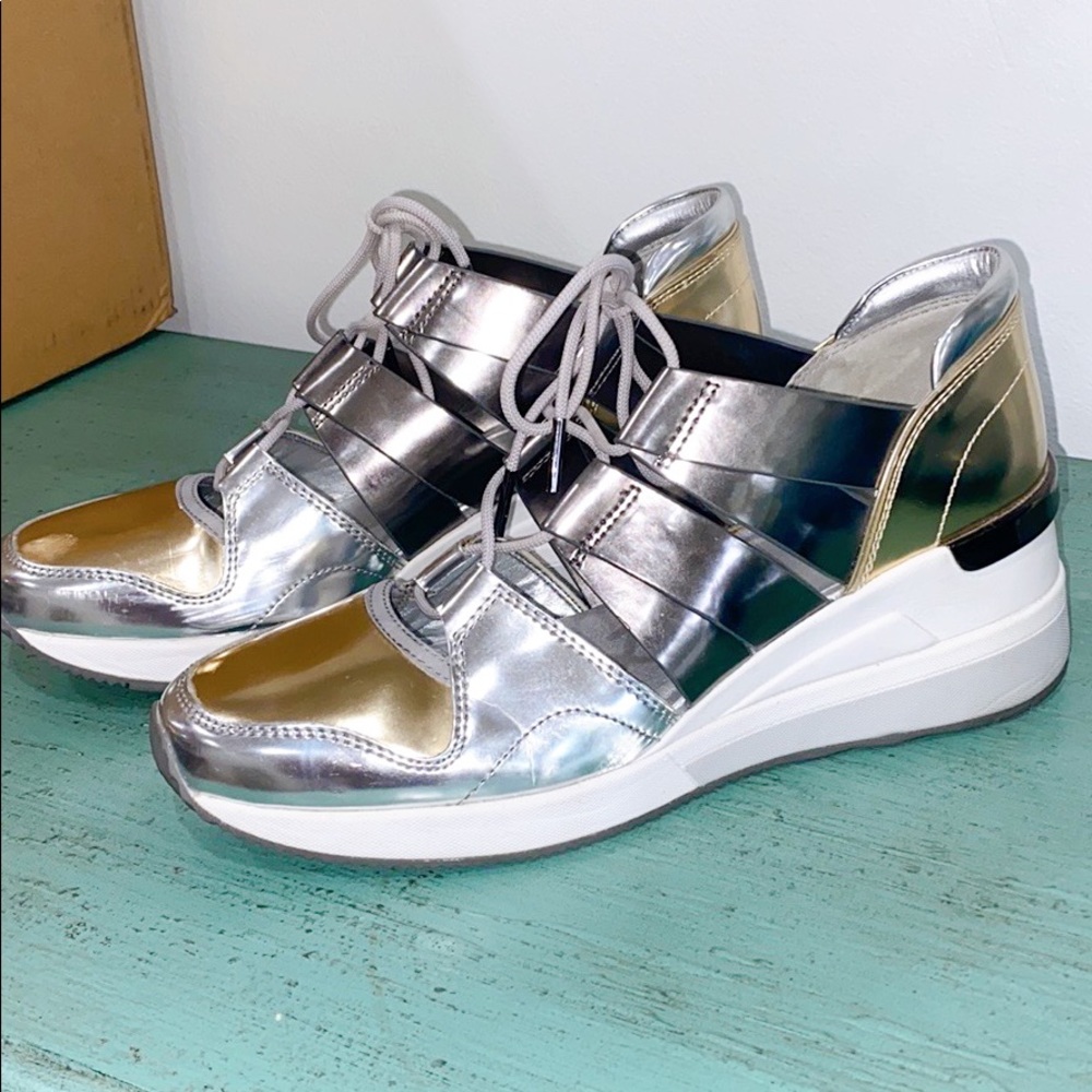 Michael Kors Wedge Cutout Sneaker